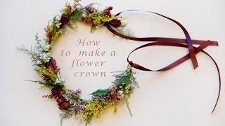 How to make a flower crown