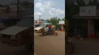 Okada seen carrying a car