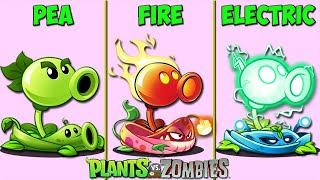 Tournament 3 Team Pea X Fire X Electric - Who Will Win? - PvZ 2 Plant Vs Plant