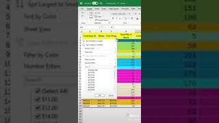 Filter by Color in Excel #shortsvideo #shorts #new #excel