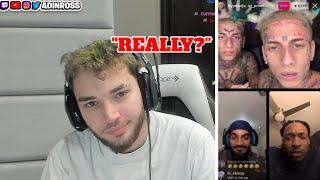 Adin Ross Reacts To Island Boys Beef With Paryeet & IZIPrime