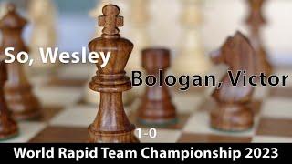 So, Wesley (2789) -- Bologan, Victor (2550) Round 1, 1-0