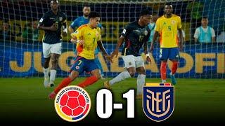 COLOMBIA vs ECUADOR 0-1 | GOLES y RESUMEN del PARTIDO | eliminatorias sudamericanas