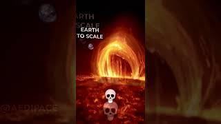 Earth Compared To Plasma Eruptions ️ #shorts #fypシ #space #sun #viral #universe #trending