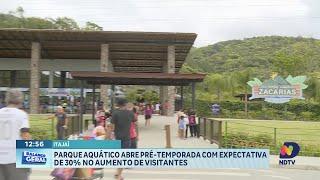 Abertura do Parque Aquático em Itajaí movimento economia local