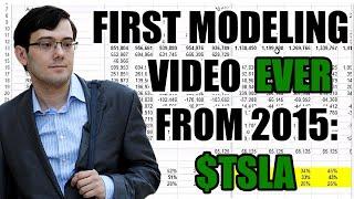 Martin Shkreli Finance First Public Modeling Exercise $TSLA (2015)