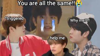 Kim Seungmin being DONE with Stray Kids for 8 minutes straight