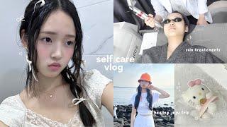 SELF CARE vlog in korea🫧: skin treatements, healing jeju brand trip, massages, getting makeup done