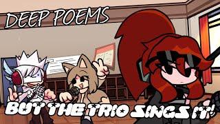 FNF Deep Poems, But Tactie, Trake & Cathie Sing it! (FNF Hotline 024; Monika & Yuri Vs. Nikku Cover)