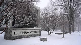 Snowfall on the Campus of Dickinson College
