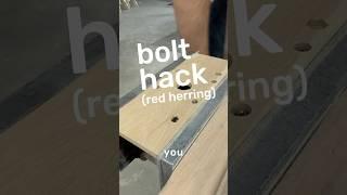 Bolt Hack #jigmaking #woodworking #woodshop #hack #toolhack #diy
