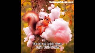 Rheassweetshoppe.com #cottoncandy #candy #giftideas #gifts #treats #squirrels