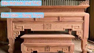 Án Gian - Ban Thờ trơn chữ THỌ - mẫu đơn giản nhưng sang trọng | Đồ Gỗ Cao Cấp Văn Dung