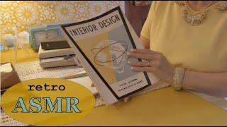 Retro Interior Design ASMR ️  Fabric Scratching, Formica Samples, Vintage Magazine  Soft Spoken