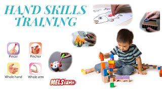 Fine Motor Skills Tutorial | Hands Skills Training (Whole hand, whole arm, Pincer & Pincher) ||