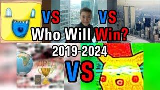 XPositiv vs 4 YouTube Channels - Subscriber History (2019-2024)