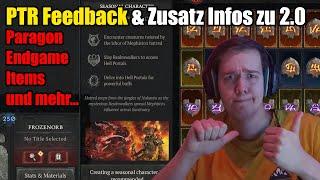 PTR Feedback & Zusatz Infos zu 2.0