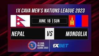 Nepal - Mongolia. Cava Nations League. Cava Улуттар Лигасы 18-25 june, 2023 Cholpon-Ata.