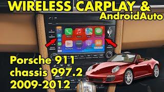 Wireless CarPlay and AndroidAuto in Porsche 911 chassis 997.2 years 2009 2010 2011 2012 touch screen