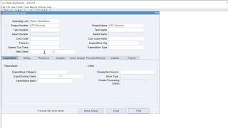 PA Expenditures Oracle ERP | Oracle ERP Project Costing | Oracle Projects | TutorAlly