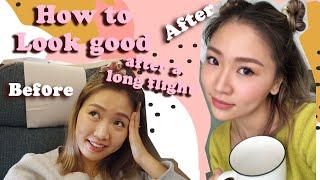  [洛杉磯篇]10分鐘快速扮靚 How to Look good after a long flight | Pumpkin Jenn