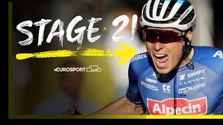 Jasper Philipsen powers to a stunning victory | 2022 Tour de France - Stage 21 Highlights