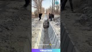 This Ditch Digging Dance is Oddly SATISFYING! ️ #oddlysatisfying #asmr #cleaning #worklife