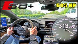 AUDI S8 PLUS // 313KMH on UNLIMITED AUTOBAHN!