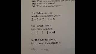 Heads, Tails,  Coin Math!