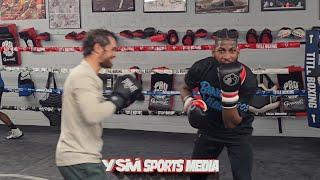 ANDY CRUZ HILARIOUS MIKE TYSON IMPRESSION WHILE TRAINING