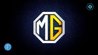 Initial Letter MG logo Design | How to Make 3D logo on PixelLab | MG letter logo