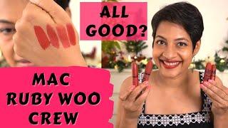 MAC RUBY Woo in All New Formula's |  Ruby Crew Review & Swatches  |JoyGeeks