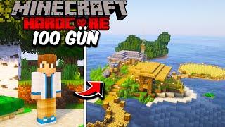 Minecraft Hardcore'da ISSIZ Adada 100 gün hayatta kalmak…