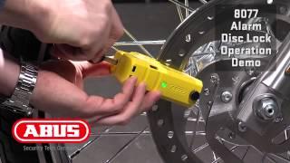 How to use the ABUS Granit Detecto X-Plus 8077 Alarm Disc Lock