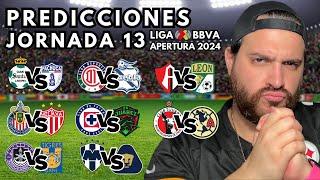 ¡PREDICCIÓN JORNADA 13 LIGA MX! APERTURA 2024