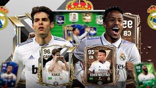 KAKA 96 Y MILITAO 95 LLEGAN AL FULL  MEJORAMOS 4 CARTAS AL ROJO  REAL MADRID FC MOBILE