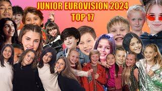 My TOP 17 | Junior Eurovision 2024