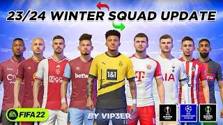 23/24 Squad Update For FIFA 22 (New Transfers , New Players , Winter Squad Update)