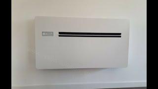 Innova horizontal Klimaanlage ohne Aussengerät in unserem Schauraum Dokro Klimatechnik Fischamend