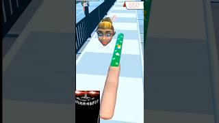 Longest Nail Color Run Challenge 3D lev_ 939 #sports #shorts #939