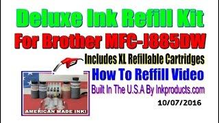 Ink Refill Kit For Brother MFC J885DW With XL Refillable Cartridges