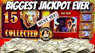 MY BIGGEST JACKPOT on a Buffalo Gold Slot Machine MUST SEE!