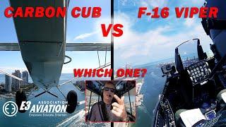 Thrilling Face-Off: Carbon Cub vs F-16 Viper