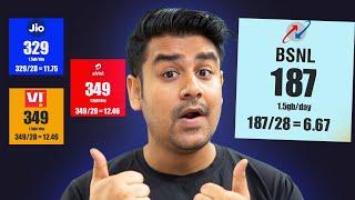 BSNL is Best - Jio, Airtel, Vi, BSNL New Cheapest Plans !