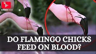 Is This Flamingo Feeding Blood to its Baby !? | Let's learn about flamingos!