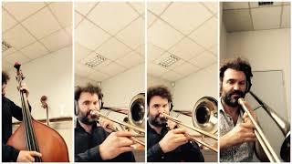 Giant Steps (for 3 trombones and contrabass) by Sébastien Llado