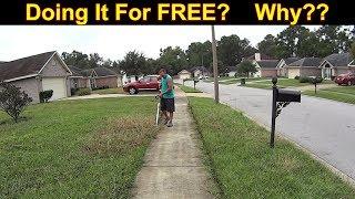 FREE OVERGROWN GRASS CUTTING - CLEAN OUT for the HOA! #SideHustle