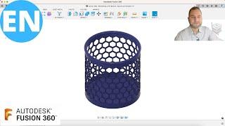 Fusion 360 | Moldeling a 3D Basket | Quick and Simple