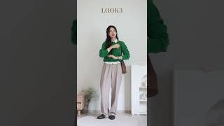 슬랙스 하나로 가을코디 5벌 돌려입기1 Slacks 5 Outfit