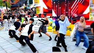 [STREET ARTIST] MAJESTY, ONESHOT, EI8HT, GROOVIBE & LAURA. SEONJEONG-NEUNG BUSKING. RANDOM DANCE.